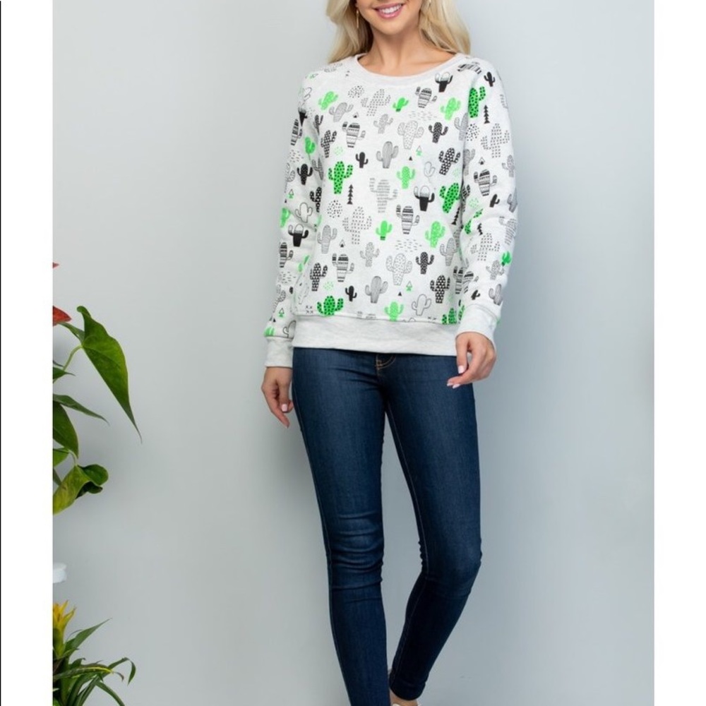 🌵Green Cactus Sweatshirt🌵